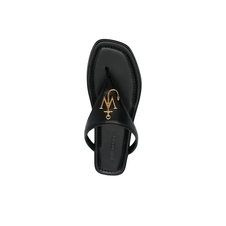JW Anderson Flip Flops Women's Black-4