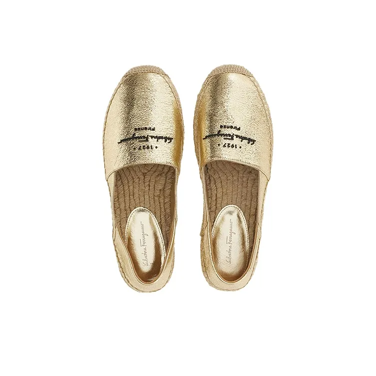 FERRAGAMO Flat Shoes Women's Gold-2
