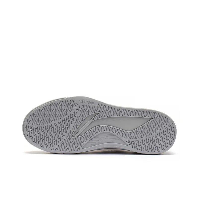 LiNing Comfy Low Top Skateboard Shoes Men's White-5