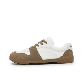 Warrior Wear resistant, Lightweight, Breathable, And Non slip. Low Top Canvas Shoes Unisex White Khaki