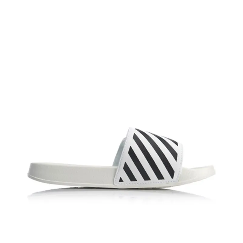 Disney x LiNing Quiet Slide Slippers Women's White Black-1