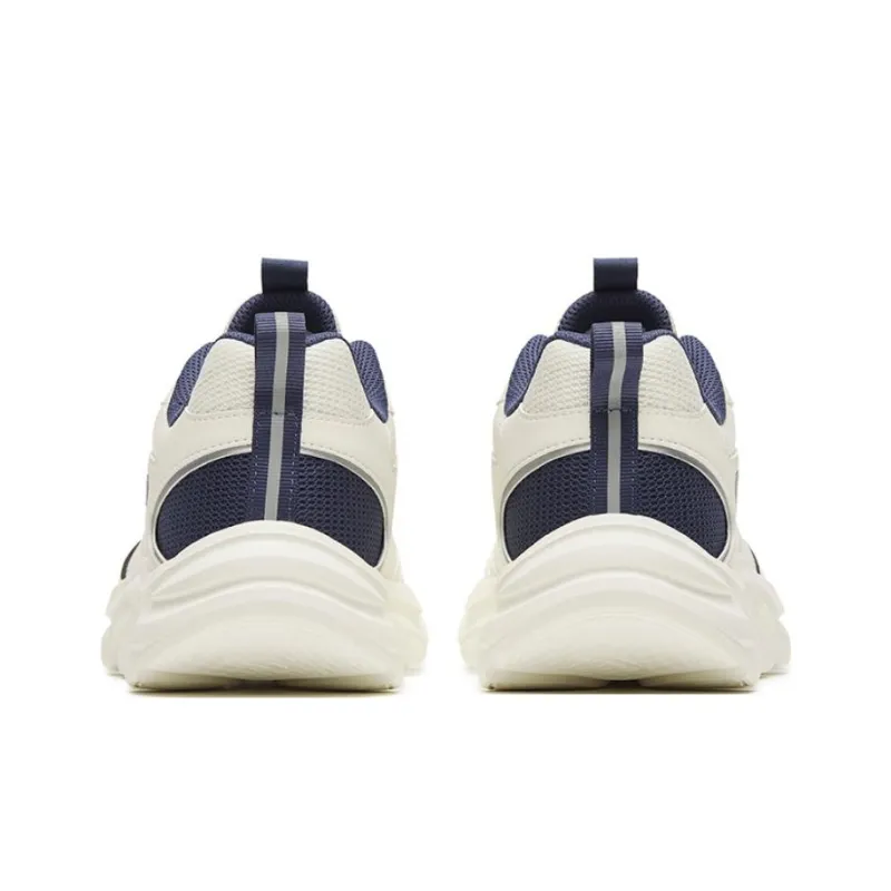 Anta Shock Absorbers Slip Resistant Breathable Low Top Running Shoes Men's White Blue-3
