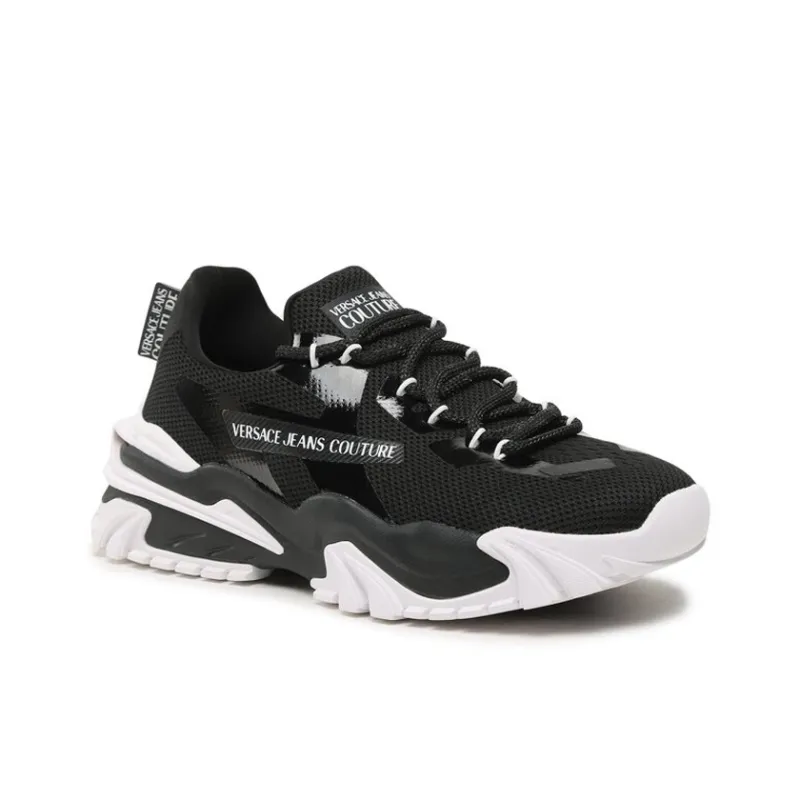 VERSACE JEANS Couture Panelled Lace-up Sneakers-1
