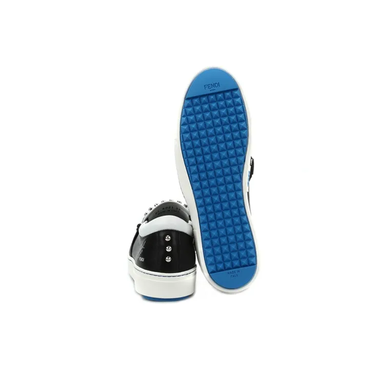 FENDI Low-Top Stylish Skateboarding Shoes Women's Black-4