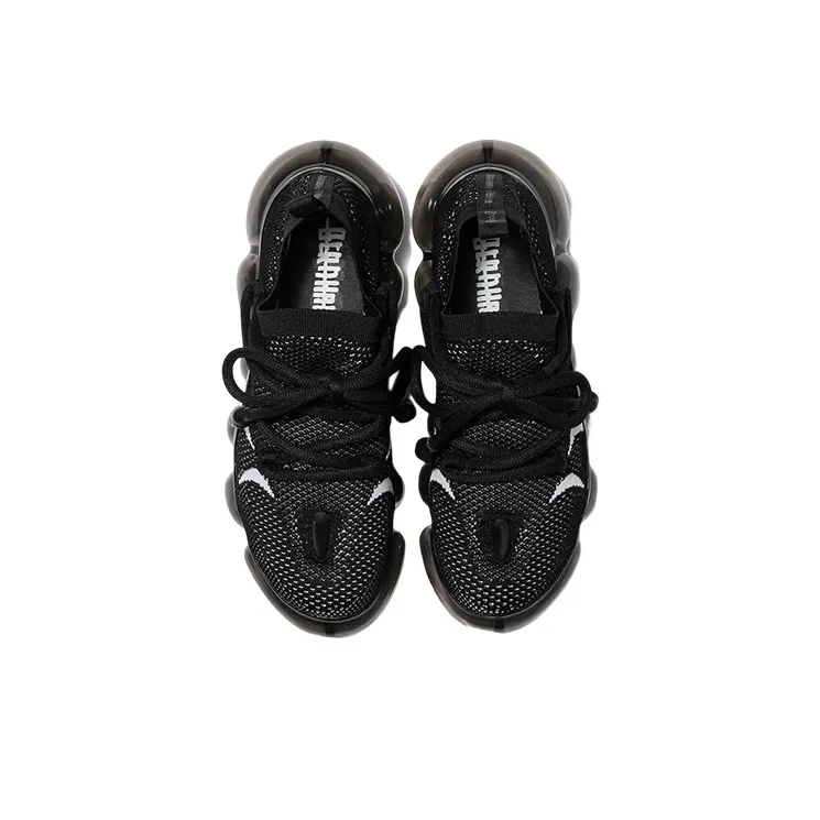 BERNHARD WILLHELM x Grounds Cushioning Low-Top Sports Casual Shoes Unisex Black White-2