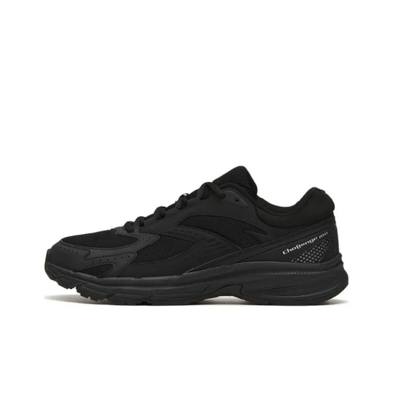 Anta Shock Absorbers With Slip Resistant And Abrasion Resistant Properties Low Top Running Shoes Men's Black-0