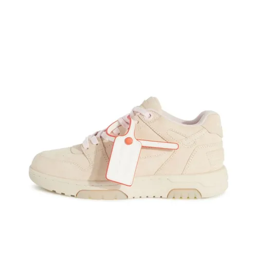 OFF-WHITE Out Of Office Suede Beige Pink