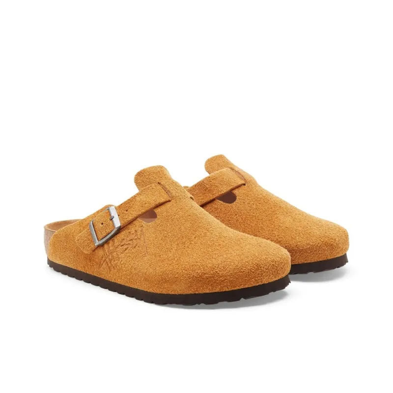 Birkenstock Boston Clog Stussy Caramel 2021-4