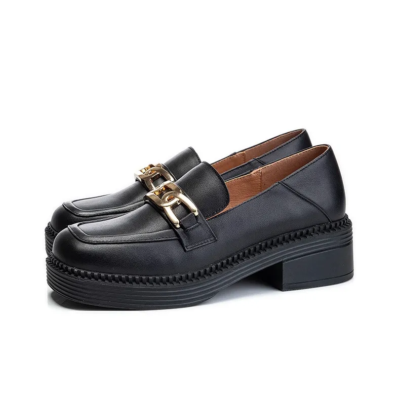 Lady's House Loafers Women's Black Brown-2