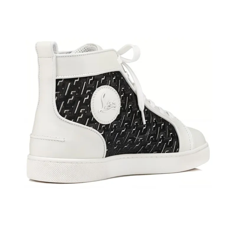 CL LUBOTING High Top Skateboard Shoes Men's White-2