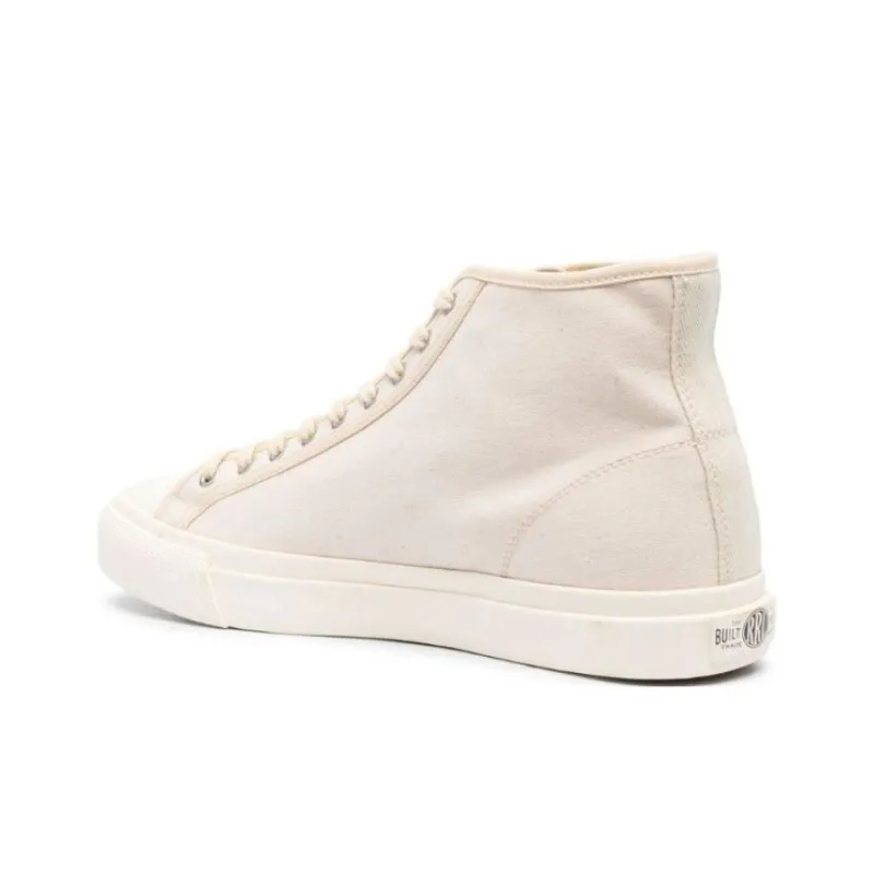 Polo Ralph Lauren High-Top Skateboard Shoes Men's Beige-3