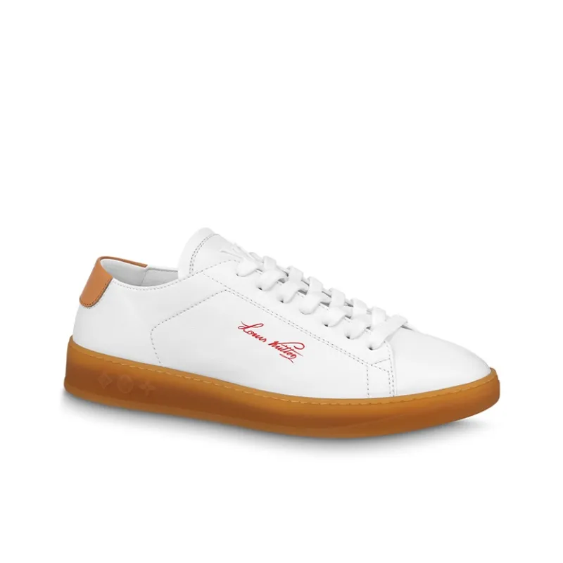 LOUIS VUITTON Lv Resort Sneakers 'White Orange'-1