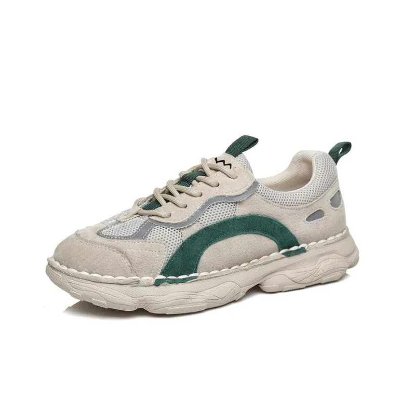 TARRAMARRA Chunky Sneakers Women's Low Top Gray Green/Gray Yellow/Gray Red-2