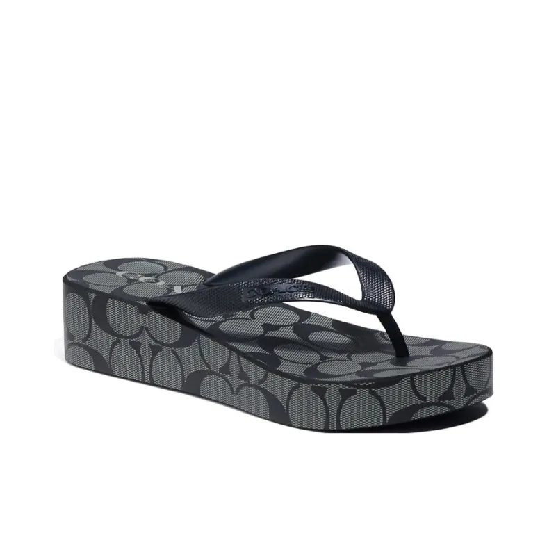 COACH EVA Slide Slippers Women's Black-2