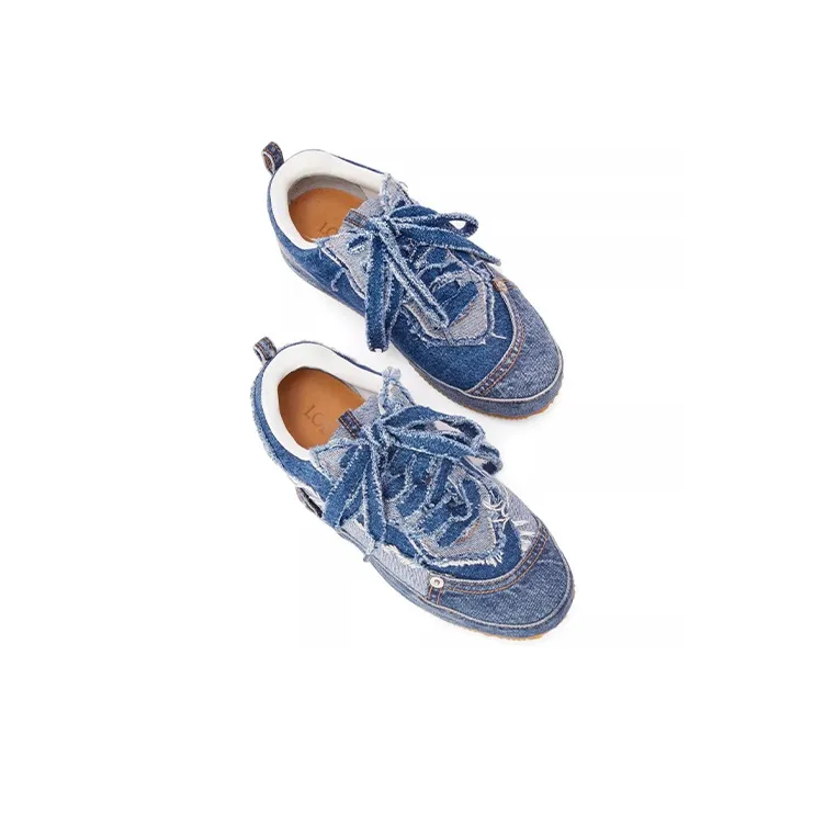 LOEWE Stylish Skateboarding Shoes Women's Denim Blue-3