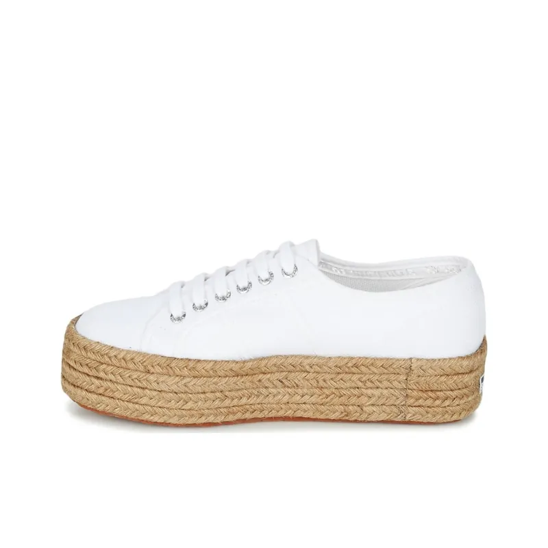 SUPERGA Non slip Lightweight Low Top Skateboard Shoes White-0