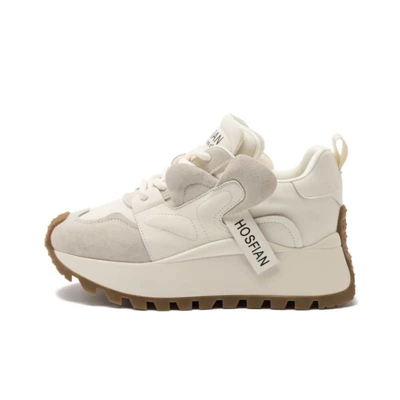Milan Love Song Cushioning Height Increasing Wear-Resistant Low-Top Casual Shoes 6cm Women's-0
