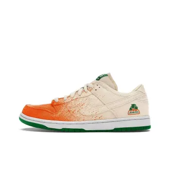 Jarritos x Nike SB Dunk Low Anti Slip Wear Resistant Low Top Skateboard Shoes Men's Beige Orange