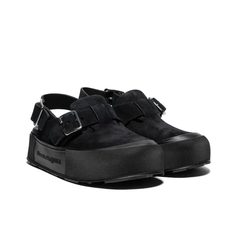 Alexander McQueen Buckle Fastened Round Toe Sandals-2