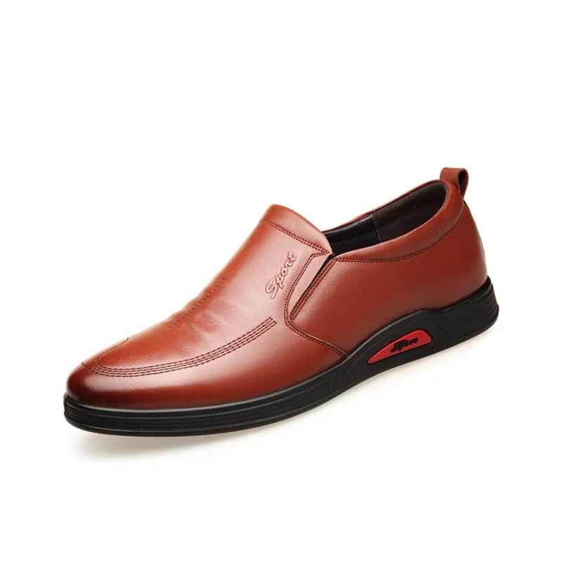 Lady's House Dress Shoes Men Low Top Black/Brown-0