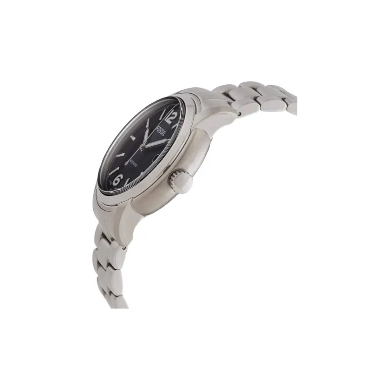 FOSSIL Heritage Collection Wrist Watch Automatic Mechanical Movement Stainless Steel Strap 43mm Black Dial Unisex-2