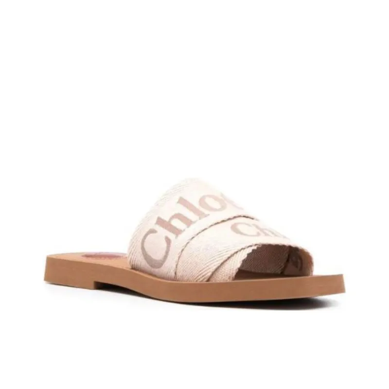 Chloe Slide Slippers Women's Beige-2