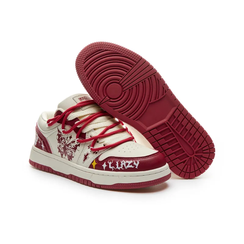 LAZY BONS Abrasion Resistant Breathable Low Top Skateboard Shoes Unisex-15