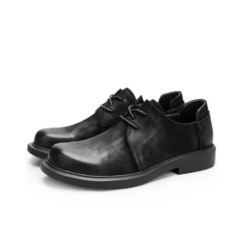 Voguhomme Men's Casual Shoes Men Low Top Brown/Black-2