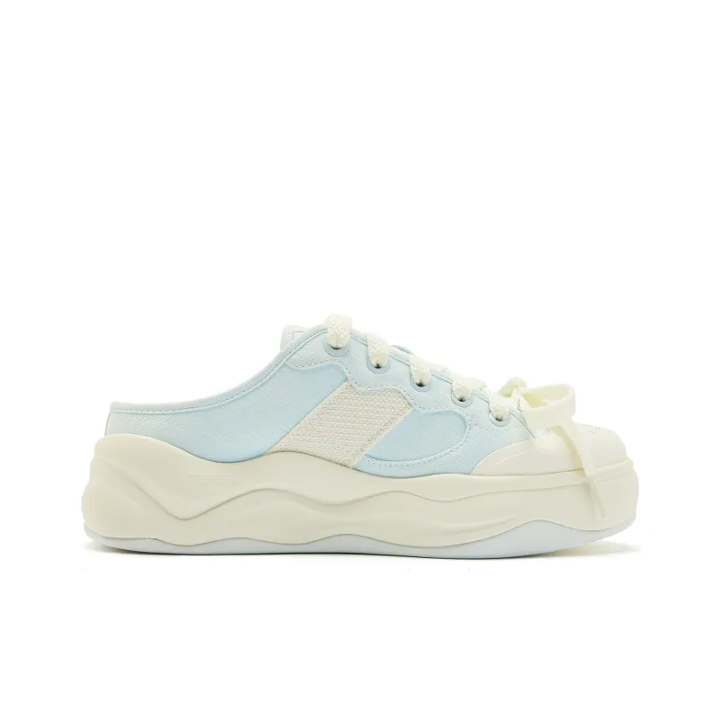 QIAODAN Coverage Slip Resistant, Abrasion Resistant, Lightweight Low Top Canvas Shoes Women's Blue-1