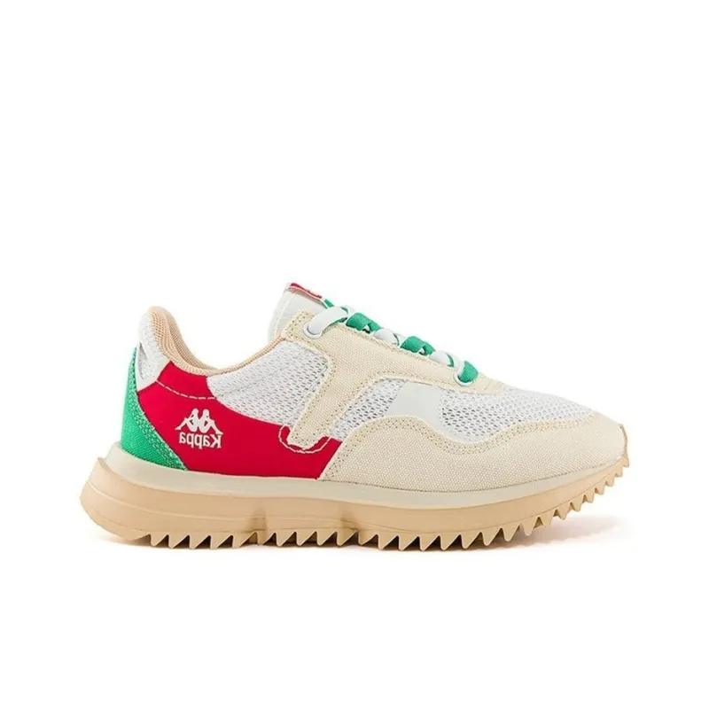Kappa Cushioning, Slip Resistant, And Abrasion Resistant Low Top Running Shoes Unisex White-1