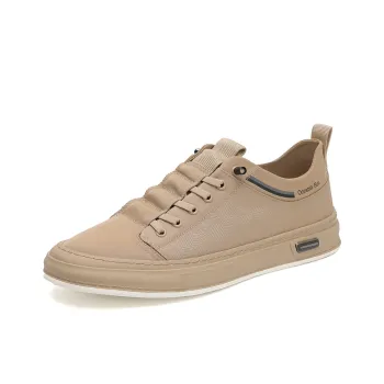 OCEANIA ROO Slip-on Lightweight Breathable Slip-Resistant Low-Top Skateboard Shoes Men's Sand