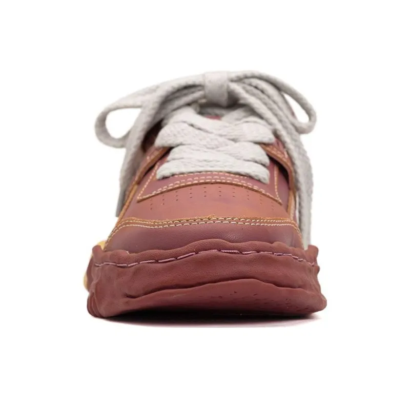 MIHARA YASUHIRO Parker Faded effect Leather Sneakers-10