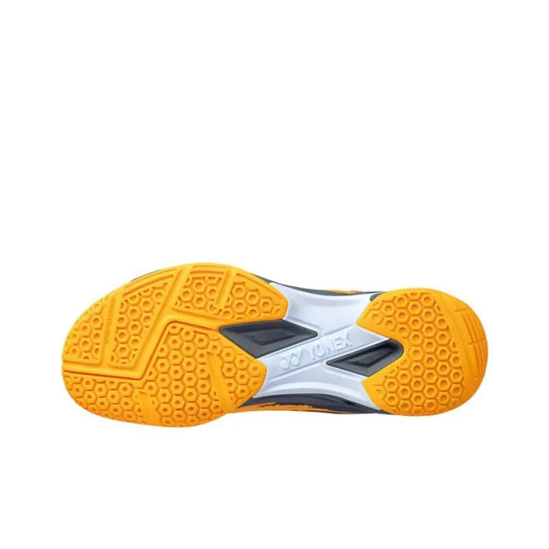 YONEX Cushioning Wear Resistant Low Top Badminton Shoes Unisex Yellow White-4