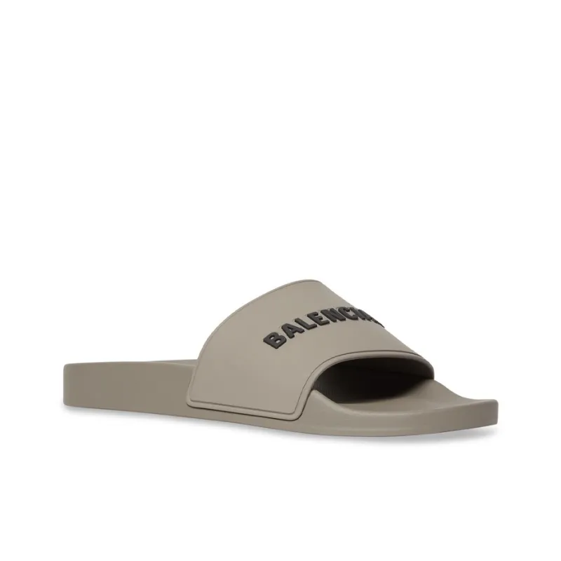 Balenciaga Pool Slides 'Grey'-1