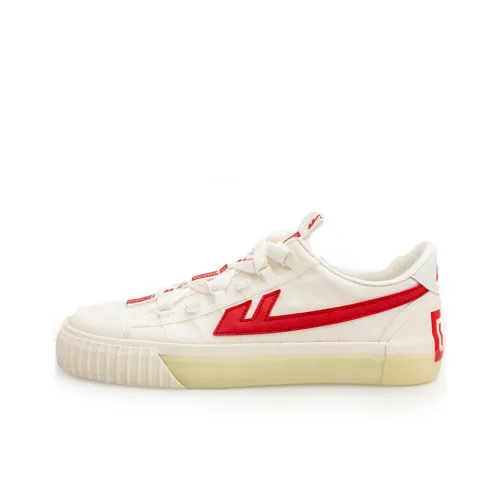Warrior Power To Return To Heaven Lightweight And Wear-resistant Low-Top Canvas Shoes Unisex White Red
