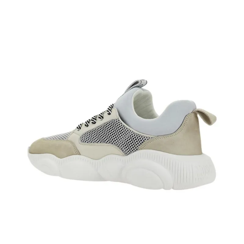MOSCHINO Low-Top Sports Casual Shoes Men's Beige-3