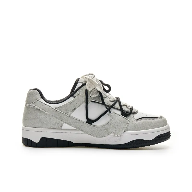 LAZY BONS Height Increasing Abrasion Resistant Lightweight Breathable Slip Resistant Low Top Skateboard Shoes Unisex-1