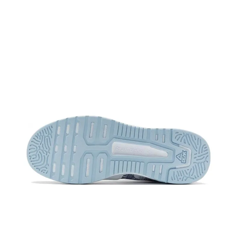PEAK Creative Factory Durable Breathable Low Top Skateboard Shoes Men's Baymax Medium Gray-4