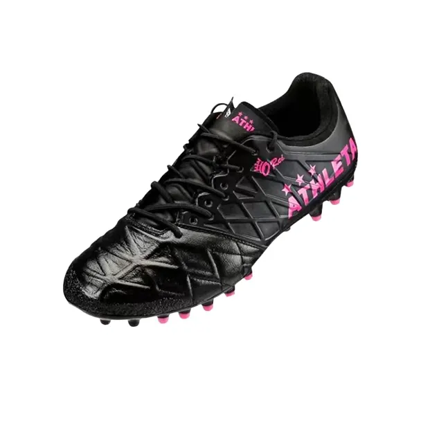 ATHLETA Anti Slip Wear Resistant Soccer Shoes Men's Black Red-0