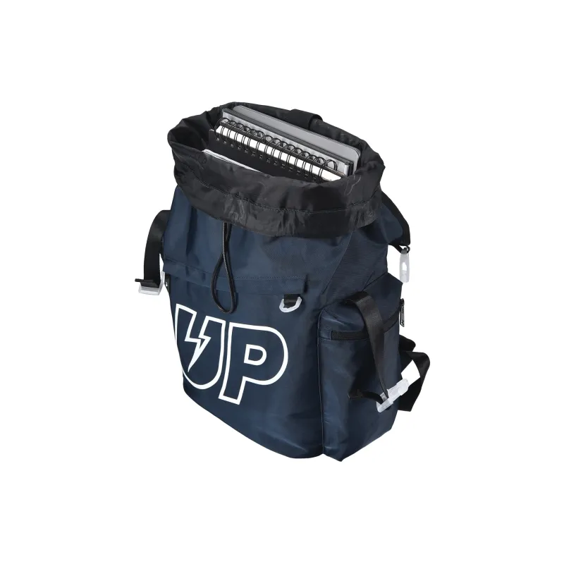 TURN UP Nylon Backpack Regular Unisex Blue-3