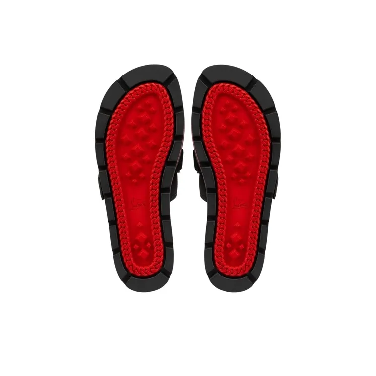 CL LUBOTING Slip Resistant Slide Slippers Men's Black-4