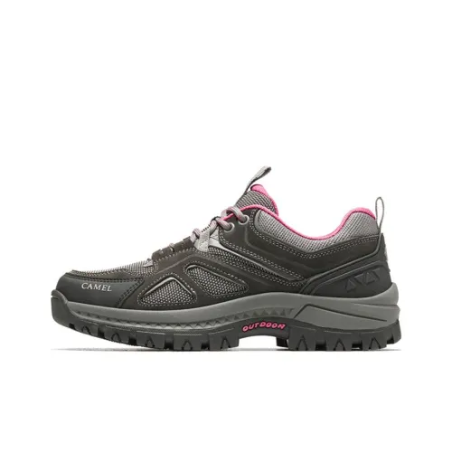 CAMEL Durable Breathable Low-Top Outdoor Shoes Women's Gray Pink