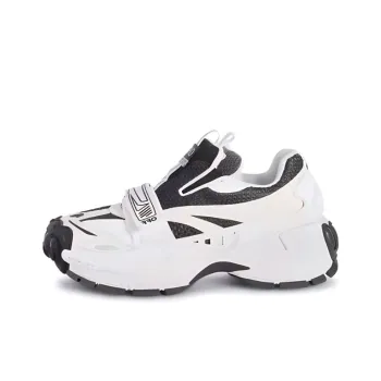 OFF WHITE Round Toe Lace Up Sneakers