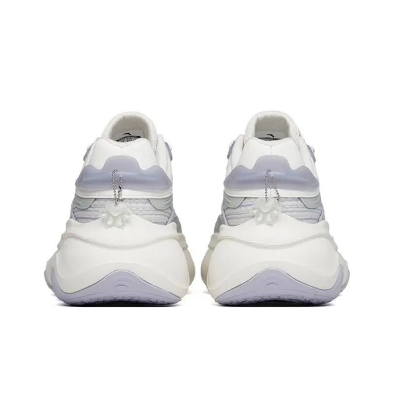 Anta Meow Meow Shoes 2.0 Anti Slip Wear Resistant Low Top Chunky Sneakers Women's Dream Blue-3