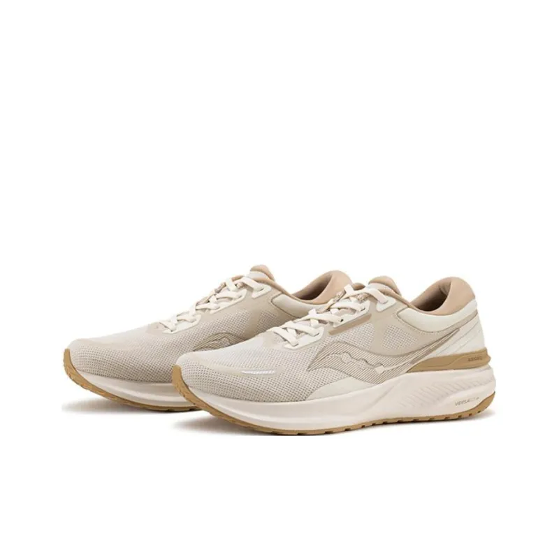 Saucony Cushioned Anti Slip And Wear Resistant Lightweight Low Top Training Running Shoes Unisex Brown White-2