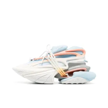 BALMAIN Low Top Sports Lifestyle Casual Shoes Men's White Blue Pink