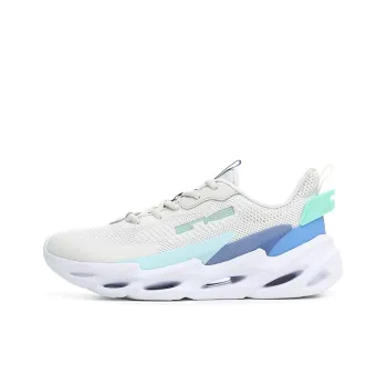 Erke Slip-Resistant Low-Top Running Shoes Men's Gray Blue