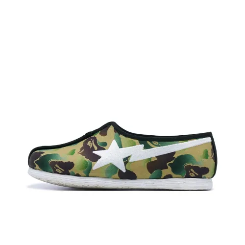 A BATHING APE Casual Shoes Women's Low-Top Green