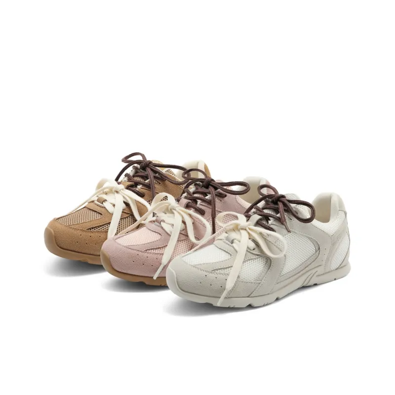 BELLE Abrasion Resistant Low Top Casual Shoes Women's Gray, Pink, Apricot-9
