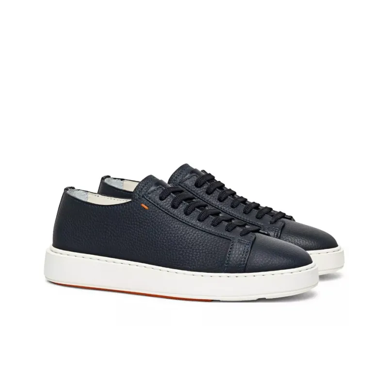 Santoni Round Toe Lace Up Sneakers-2